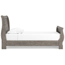 Bayzor - Gray - Twin Sleigh Bed-Washburn's Home Furnishings