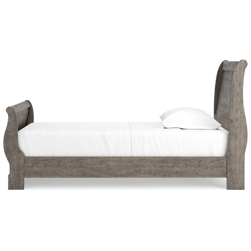 Bayzor - Gray - Twin Sleigh Bed-Washburn's Home Furnishings