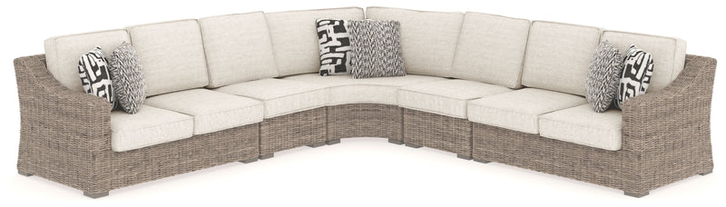 Beachcroft - Beige - 5 Pc. - Sectional Lounge-Washburn's Home Furnishings