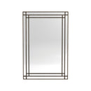 Beaded Trim Mirror Silver-Washburn's Home Furnishings