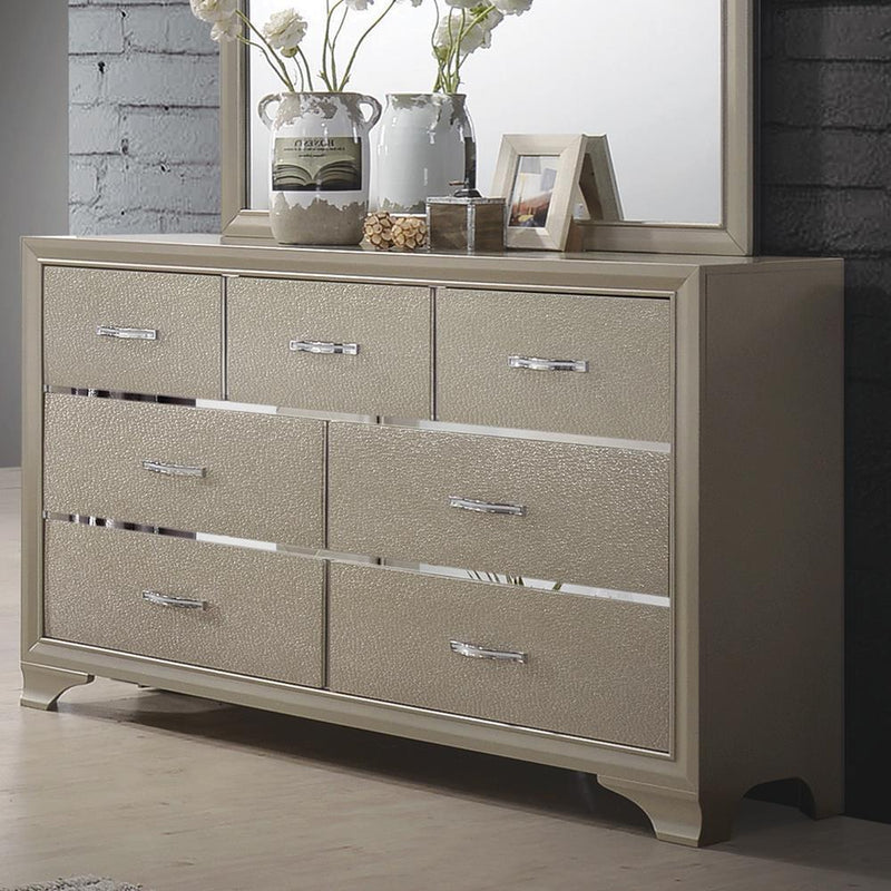 Beaumont - 7-drawer Rectangular Dresser - Beige-Washburn's Home Furnishings