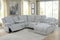 Belize - 6 Pc Motion Sectional - Light Grey-Washburn's Home Furnishings