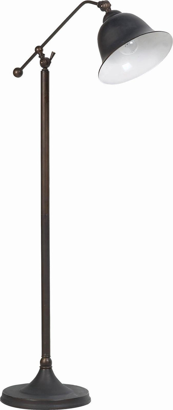 Bell Shade Floor Lamp - Brown-Washburn's Home Furnishings