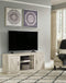 Bellaby - Whitewash - Lg Tv Stand W/fireplace Option - Small-Washburn's Home Furnishings