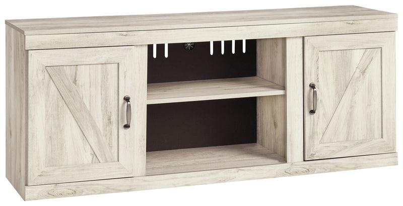 Bellaby - Whitewash - Lg Tv Stand W/fireplace Option - Small-Washburn's Home Furnishings
