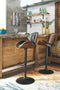 Bellatier - Brown - Tall Uph Swivel Barstool(1/cn)-Washburn's Home Furnishings