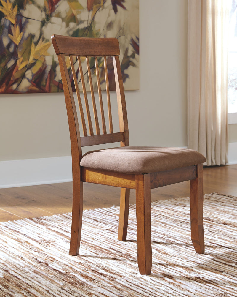 Berringer - Rustic Brown - Dining Uph Side Chair (2/cn)-Washburn's Home Furnishings