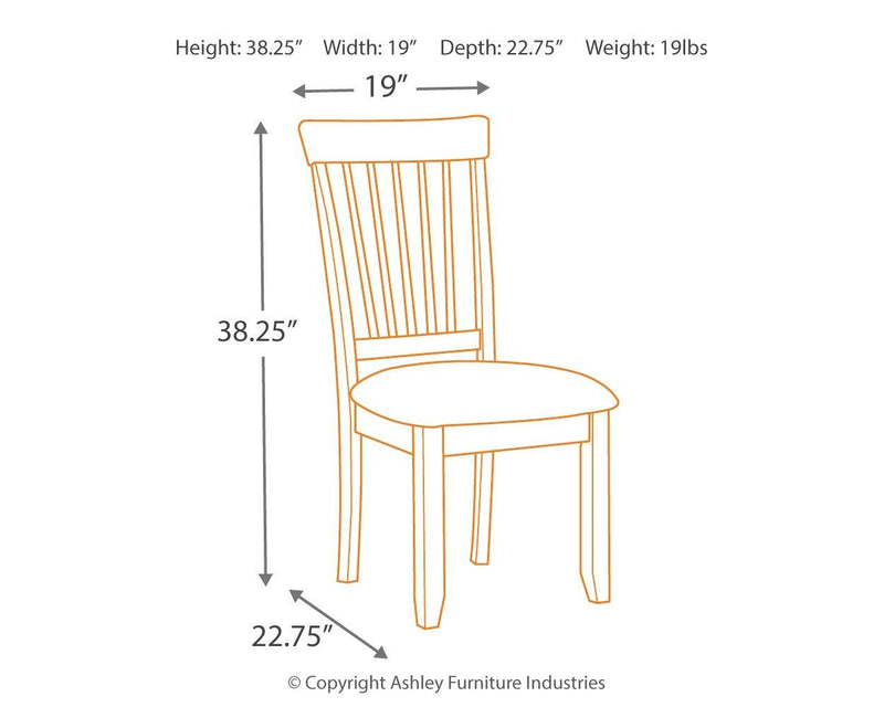 Berringer - Rustic Brown - Dining Uph Side Chair (2/cn)-Washburn's Home Furnishings