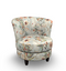 Best Palmona Swivel Barrel Chair w/ Riverloom Legs in Shell-Washburn's Home Furnishings