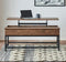 Black Coffee Table With Hidden Storage - Brown-Washburn's Home Furnishings