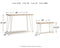 Blariden - Brown/white - Desk W/bench-Washburn's Home Furnishings