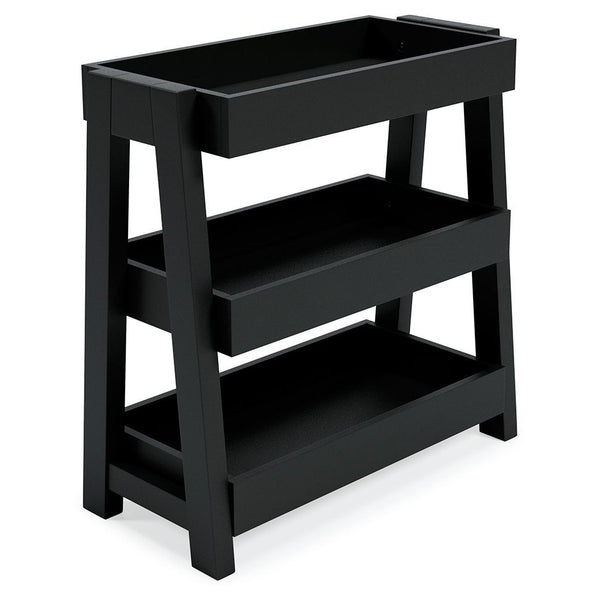 Blariden - Metallic Gray - Shelf Accent Table-Washburn's Home Furnishings
