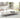 Bodalli - Ivory/chrome - Rectangular Cocktail Table-Washburn's Home Furnishings