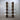 Bookcase With 4 Full-length Shelves - Walnut & White-Washburn's Home Furnishings