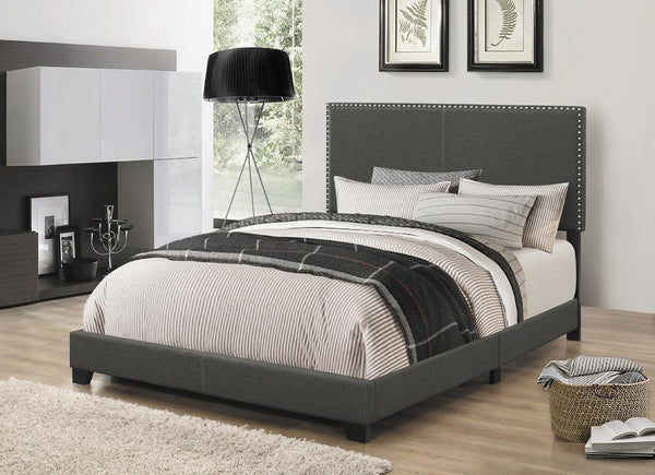 Boyd - Upholstered Bed - Queen Bed - Gray-Washburn's Home Furnishings
