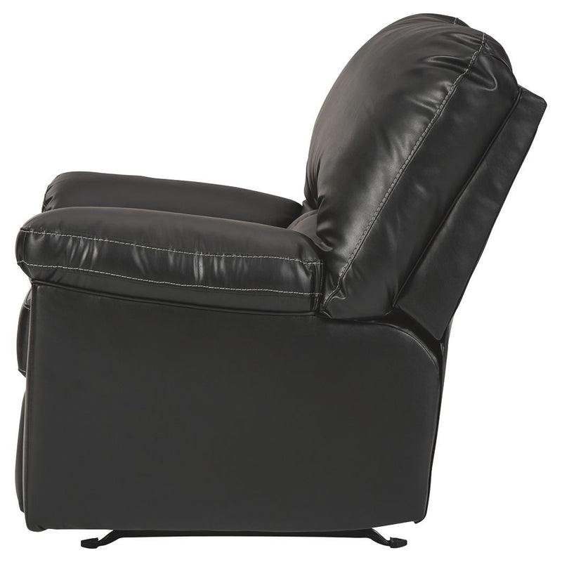 Brazoria - Black - Rocker Recliner-Washburn's Home Furnishings