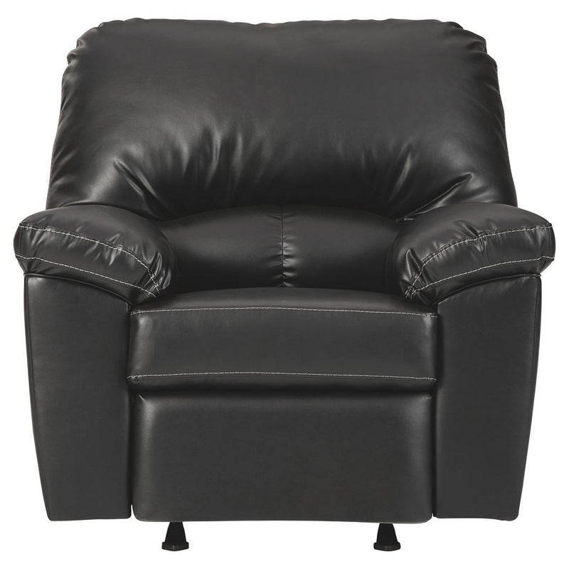 Brazoria - Black - Rocker Recliner-Washburn's Home Furnishings