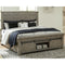 Brennagan - Gray - California King Panel Bed With Footboard Storage-Washburn's Home Furnishings