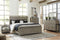 Brennagan - Gray - Queen Panel Bed-Washburn's Home Furnishings