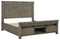 Brennagan - Gray - Queen Panel Bed With Footboard Storage-Washburn's Home Furnishings