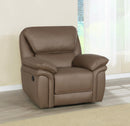 Breton - Tufted Back Recliner - Light Brown-Washburn's Home Furnishings