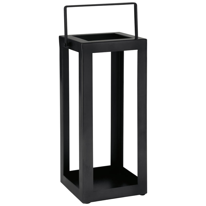 Briana - Antique Black - Lantern - Small-Washburn's Home Furnishings