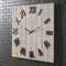 Bronson - Whitewash/black - Wall Clock-Washburn's Home Furnishings