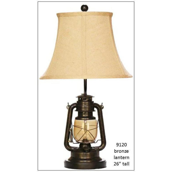 Bronze Lantern Lamp-Washburn's Home Furnishings