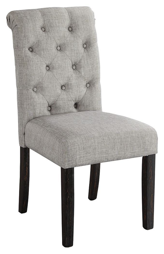 Broshound - Dark Brown/beige - Dining Uph Side Chair (2/cn)-Washburn's Home Furnishings
