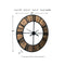 Byram - Natural/black - Wall Clock-Washburn's Home Furnishings