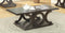 C-shaped Base Coffee Table - Brown-Washburn's Home Furnishings