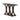 C-shaped Base Sofa Table - Brown-Washburn's Home Furnishings