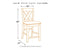 Caitbrook - Gray - Upholstered Barstool (2/cn)-Washburn's Home Furnishings