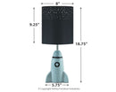 Cale - Gray/black - Ceramic Table Lamp (1/cn)-Washburn's Home Furnishings