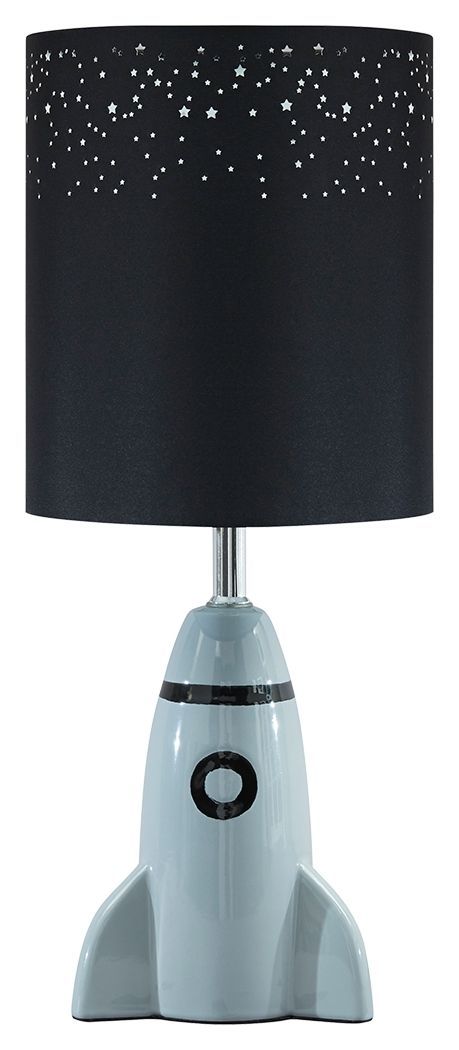 Cale - Gray/black - Ceramic Table Lamp (1/cn)-Washburn's Home Furnishings