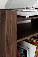 Calverson - Mocha - Turntable Accent Console-Washburn's Home Furnishings