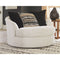 Cambri - Snow - Oversized Round Swivel Chair-Washburn's Home Furnishings