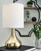 Camdale - Brass Finish - Metal Table Lamp (1/cn)-Washburn's Home Furnishings
