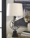 Camren - Black - Metal Table Lamp (1/cn)-Washburn's Home Furnishings