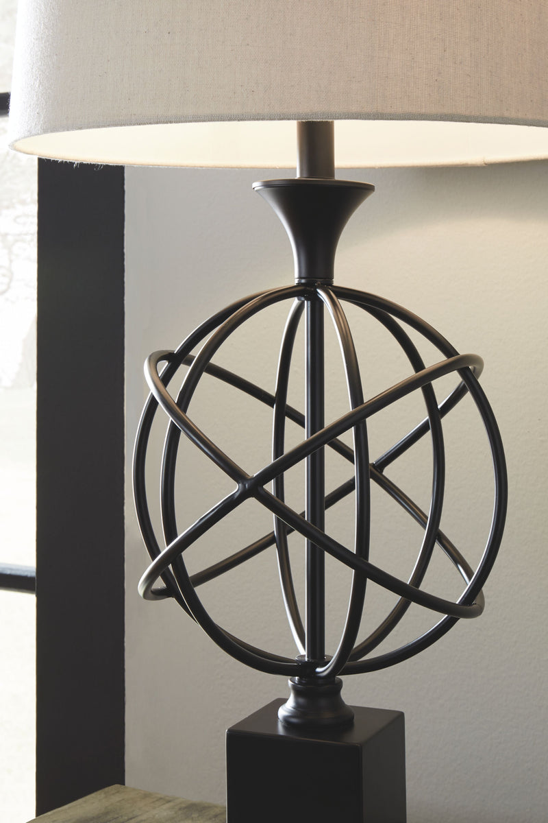 Camren - Black - Metal Table Lamp (1/cn)-Washburn's Home Furnishings