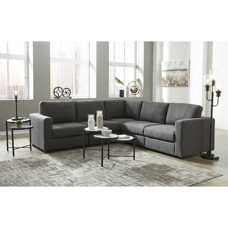 Candela - Charcoal - Left Arm Facing Chair 5 Pc Sectional-Washburn's Home Furnishings