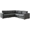 Candela - Charcoal - Left Arm Facing Chair 5 Pc Sectional-Washburn's Home Furnishings