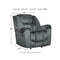 Capehorn - Granite - Rocker Recliner-Washburn's Home Furnishings