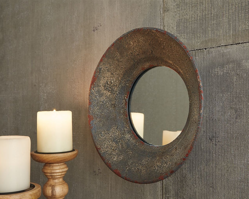 Carine - Gray - Accent Mirror-Washburn's Home Furnishings