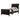 Carlton - Twin Bed - Black And Brown-Washburn's Home Furnishings
