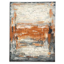Carmely - Gray/white/orange - Wall Art-Washburn's Home Furnishings