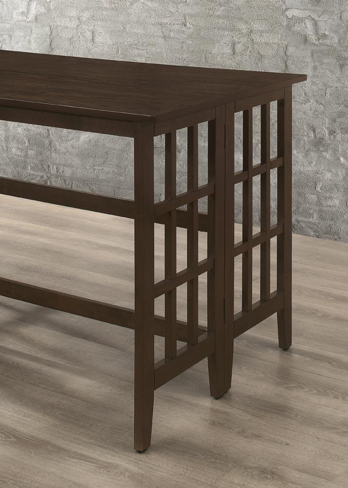 Carmina - Microfiber Peat - Counter Height Table-Washburn's Home Furnishings