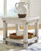 Carynhurst - White Wash Gray - Rectangular End Table-Washburn's Home Furnishings