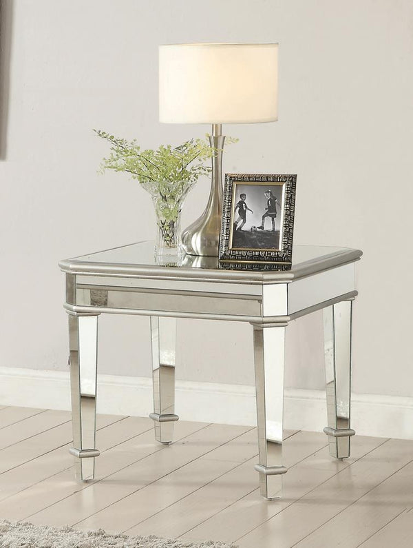 Cassandra - End Table - Pearl Silver-Washburn's Home Furnishings