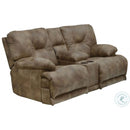 Catnapper Voyager "Lay Flat" Console Reclining Loveseat - Brandy-Washburn's Home Furnishings